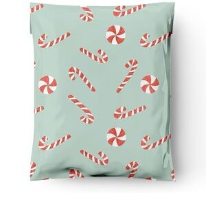 20 Festive Candy Cane and Peppermint Poly Mailers Christmas Holiday  pack of 20